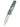 Tesoro Button Lock 3½" — Abalone / Blue Anodized Frame — Down