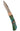 3" Lockback Copper & Brass Core Damascus (VG-10) | Kingman Turquoise, open, blade up