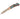 3" Copper & Brass Core Damascus Lockback — Vein Turquoise — Open Down