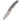 El Rey Damasteel Button Lock – Abalone Select — open, blade down