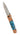 Tesoro Damasteel Button Lock 3½" — Kingman Turquoise #3 / Copper Cerakote, Black PVD Hardware — Open
