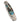 El Rey Damasteel Button Lock Collection W/Pocket Clip, Turquoise Obsidian Bronze, closed