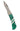 3" Damascus Lockback — Malachite — Open