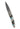 Damascus Collection Gemstone Exotics 4" Liner Lock Knife with Clip, Turquoise/Obsidian/ Bronze, open, blade up