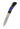 Titanium Damascus 3" Lock Back Jewelry Collection, Lapis, open, blade down