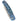 El Rey Damasteel Button Lock — Blue Mammoth Tooth / Blue Anodized Frame — Closed