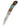 Damascus Collection Mocha Woolly Mammoth Tusk 3" Lockback Knife- WEB SPECIAL, open, blade down