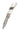DMOP60M-Mother of Pearl - Woolly Mammoth Tooth - Damascus 3" Lockback, open, blade down