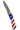 Titanium Patriotic 3" Damascus Lockback Knife, open