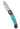 El Rey Damasteel Button Lock – Kingman Blue Green with Cerakote Black