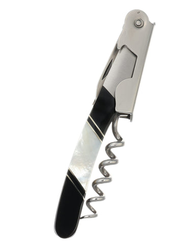 Waiter's Knife — Jet, Mother-of-Pearl — Closed