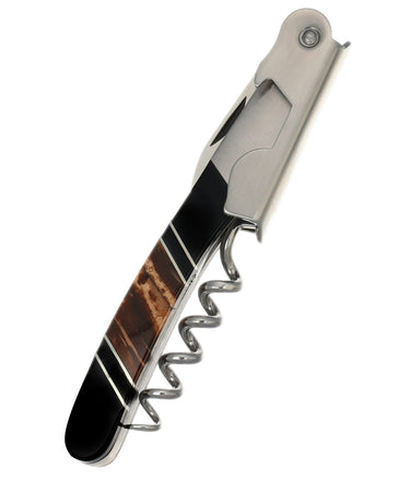 Waiter's Knife — Caramel Mammoth Tusk, Jet — Closed