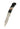 3" Lockback 440C Stainless Steel – White Mammoth Tusk with Jet — open, blade down