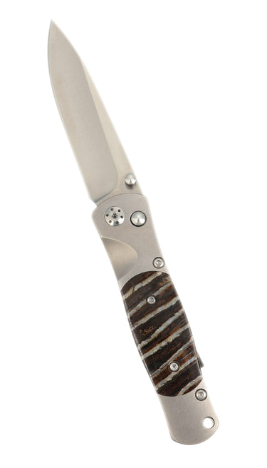 Tesoro - Woolly Mammoth Tooth 3 1/2" Button Lock Knife, open