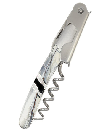 Woolly Mammoth Fossilized Tusk Collection Waiter's Knife, closed
