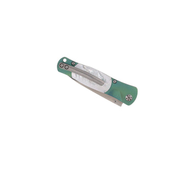 Tesoro - Mother Of Pearl 3 1/2" Button Lock Knife W/Pocket Clip, back