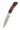 3" Lockback 440C Stainless Steel – Spalted Beech with Red Coral — open, blade down