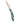 Spyderco Police, Serrated Edge, Bonita Blue Turquoise with Mother of Pearl Sweeps, open
