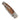 El Rey –Titanium Button Lock with Damasteel with Carmel Fossilized Mammoth Tusk, back