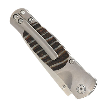 Tesoro - Woolly Mammoth Tooth 3 1/2" Button Lock Knife, back