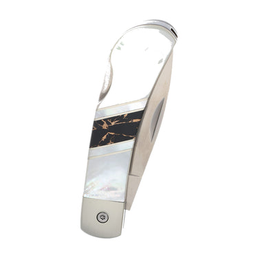 3" Lockback — Mother-of-Pearl, Black Buffalo — Closed