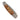 El Rey –Titanium Button Lock with Damasteel with Carmel Fossilized Mammoth Tusk, closed