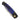 El Rey Damasteel Button Lock — Lapis / Black Cerakote, Gold PVD Hardware — Back