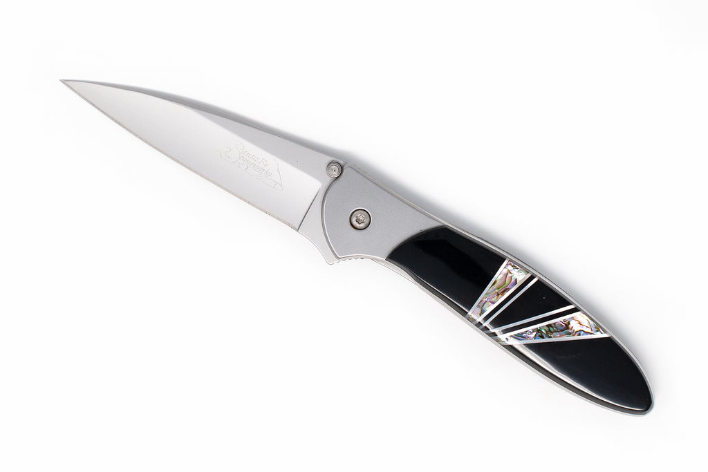 Kershaw Leek - Jet and Abalone