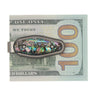 Titanium Money Clip – Abalone Select — studio view