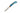 3" Lockback Copper & Brass Core Damascus (VG-10) | Bonita Blue Turquoise, open, blade down