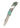 3" Damascus Lockback — Abalone / Green Anodized Frame — Down