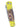 Tesoro Damasteel Button Lock 3½" — Corvette Fordite / Yellow Cerakote, Sapphire Thumb Stud — Closed