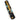 Tesoro Damasteel Button Lock – Turquoise, Obsidian & Bronze with Black Cerakote & Gold PVD Hardware — closed