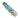 Tesoro Damasteel Button Lock 3½" — Kingman Turquoise #2 — Closed Back