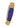 El Rey Damasteel Button Lock — Lapis / Gold Cerakote — Closed
