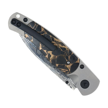 El Rey Damasteel Button Lock — Black Buffalo — Back