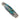 El Rey™ Damasteel Button Lock — Santa Fe Stoneworks Kingman Turquoise with black matrix, back