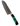 7" Santoku Hammer Damascus (VG-10 Core) – Malachite with Jet — studio view