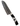 7" Santoku Hammer Damascus (VG-10 Core) – White Mammoth Tusk with Jet — studio view
