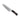 Hammer Damascus 7" Santoku Knife, Fossilized Mammoth Tusk & Jet Handle