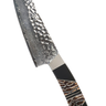 Hammer Damascus 8" Chef Knife — Natural Mammoth Tooth, Jet — Studio View