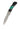3" Lockback 110-Layer Stainless Damascus – Malachite with Jet — open, blade down