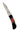 3" Damascus Lockback — Jet, Red Coral — Open