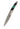 4" Liner Lock 110-Layer Stainless Damascus – Malachite with Jet — open, blade down