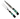 Jewelry Series Carving Set - Turquoise #1 with Jet and Silver