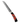Hammer Damascus 9" Bread Knife, Red Sponge Coral with Jet handle