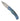 El Rey Damasteel Button Lock — Blue Mammoth Tooth / Blue Anodized Frame — Open Up