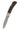 Damascus Fossilized Woolly Mammoth Bone Collection 3" Lockback, open, blade down