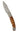 El Rey –Titanium Button Lock with Damasteel with Carmel Fossilized Mammoth Tusk, open