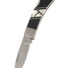 3" Damascus Lockback — White Mammoth Tusk, Mother-of-Pearl — Down